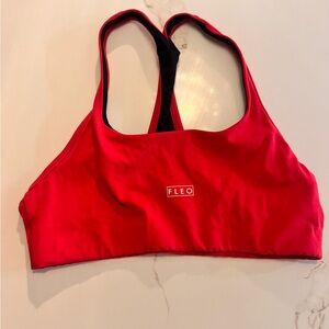 Fleo Vibrant Red Sports Bra